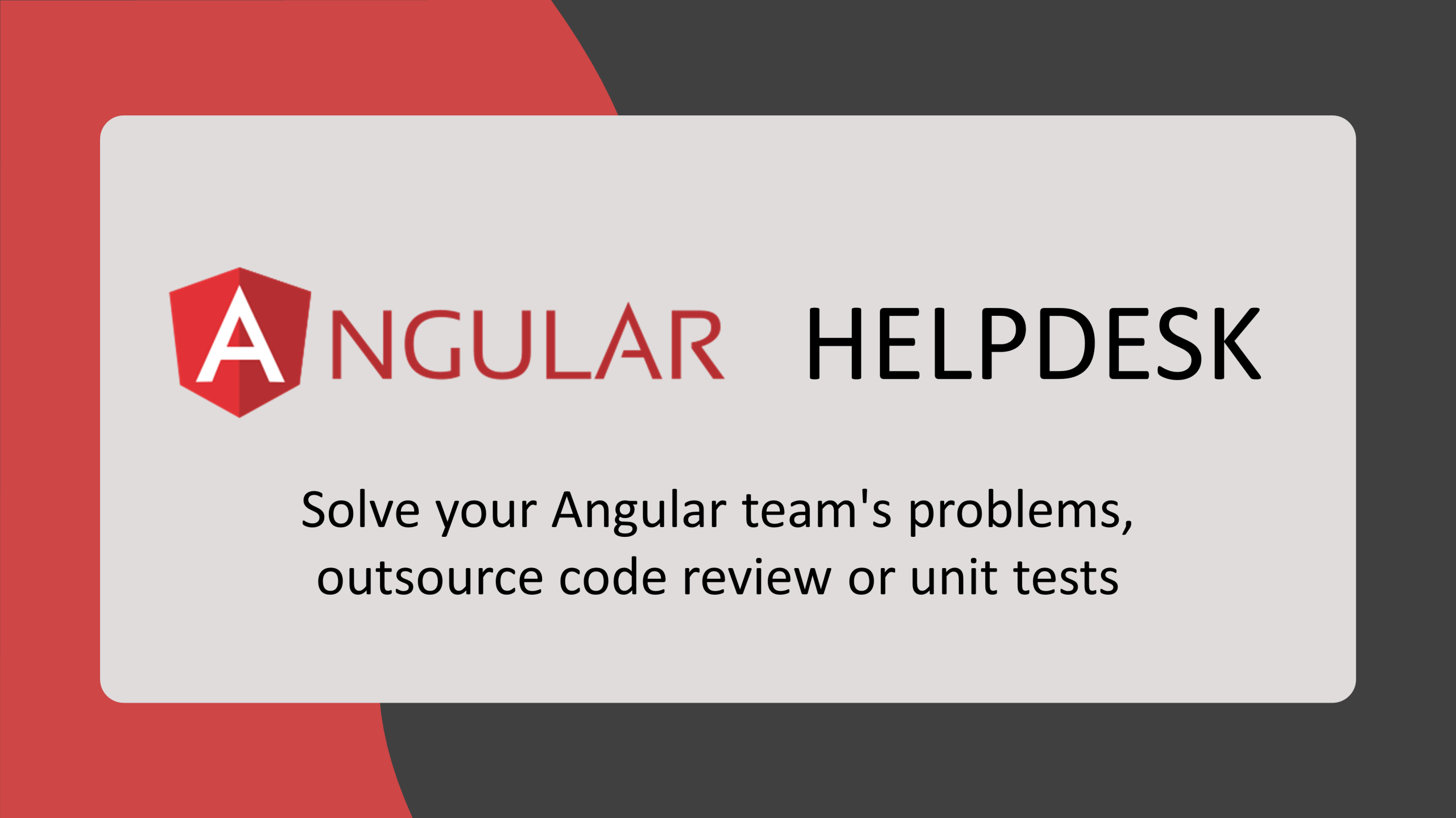 Angular helpdesk